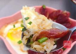 腊肠鸡蛋蒸饭的做法图解8